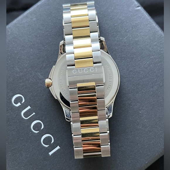 Gucci Watch Swiss Quartz Stainless Steel Two-Tone (Pre Owned) - Picture 2 of 6